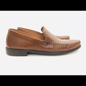 Brass Boot Men’s Brown Leather Slip-On Loafer
